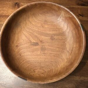 Hand turned Wooden Dough Bowl